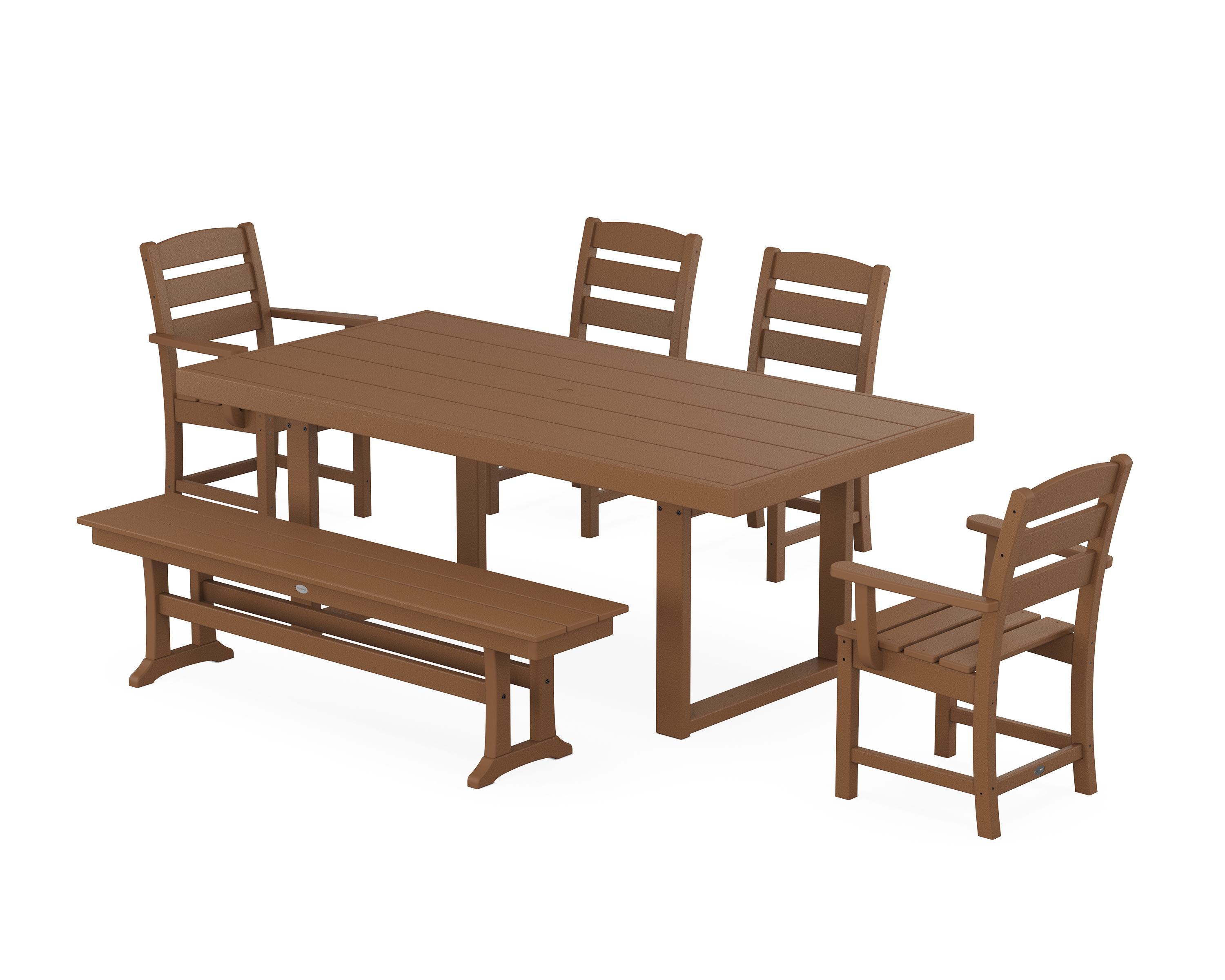 Lakeside 6-Piece Dining Set With Bench