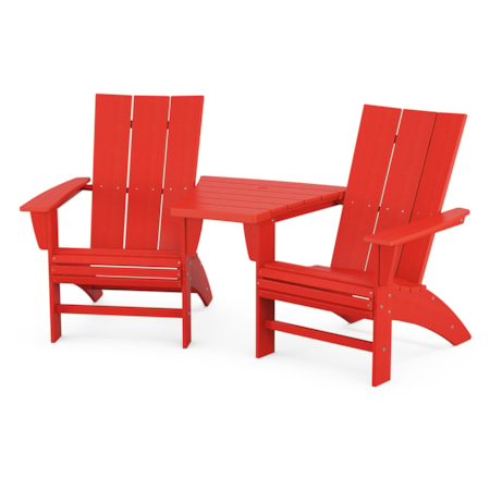 3-Piece Adirondack Set Connecting Table