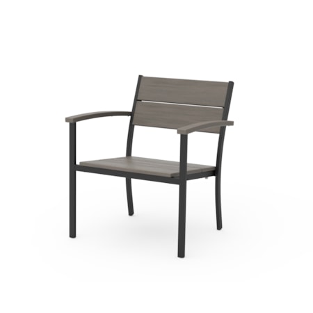 Black Stacking Lounge Chair