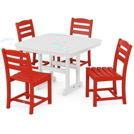 5-Piece Dining Set With Trestle Legs