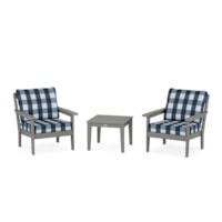 Slate Grey / Buffalo Plaid Marine Indigo