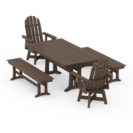 Adirondack Swivel Chair 5-Piece Dining Setes