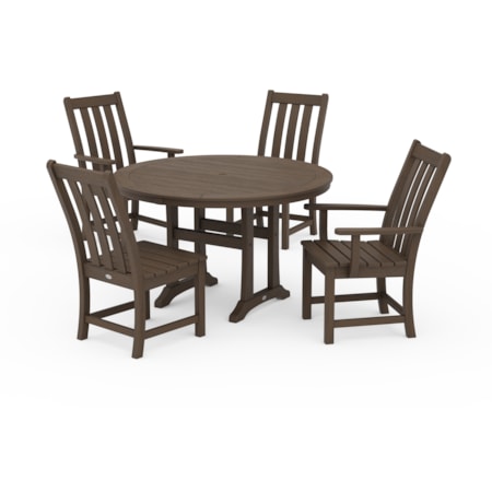 5-Piece Trestle Dining Set
