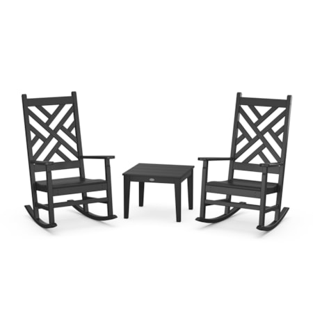 Chippendale 3-Piece Rocking Chair Set