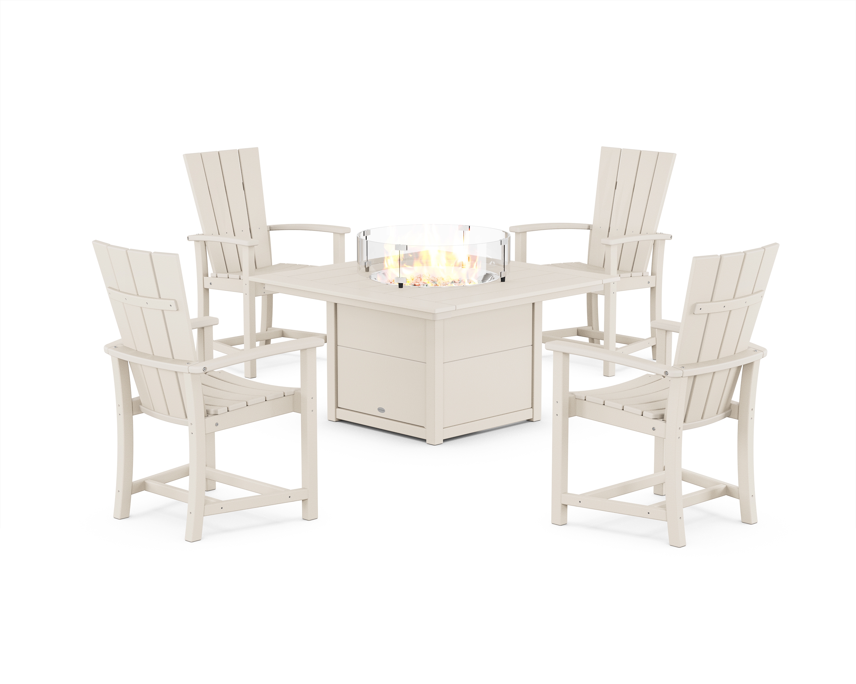 Adirondack Conversation Set W/Fire Pit Table