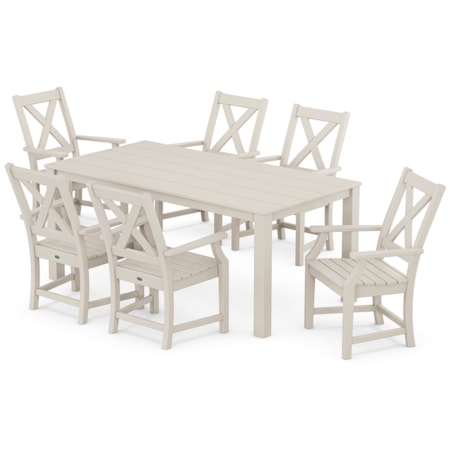 Braxton Arm Chair 7-Piece Parsons Dining Set