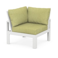 White / Chartreuse Boucle