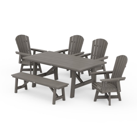Adirondack Swivel 6-Piece Dining Set