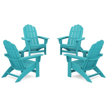 4-Piece Adirondack Chair Conversation Set