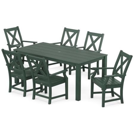 Braxton Arm Chair 7-Piece Parsons Dining Set