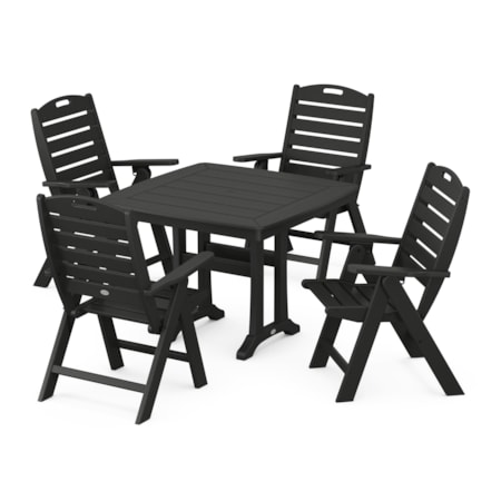 Highback Chair 5-Piece Dining Set