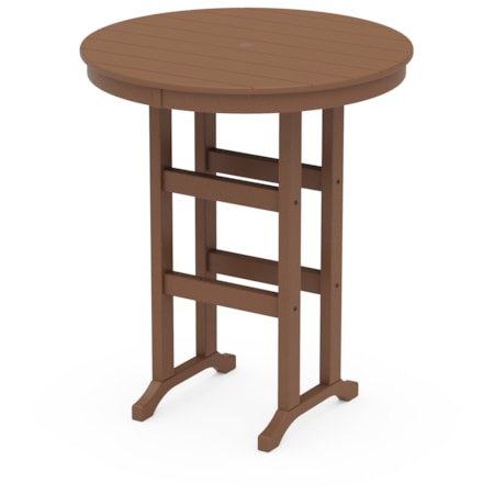 36" Round Farmhouse Bar Table