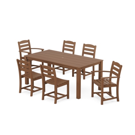 La Casa Cafe' 7-Piece Parsons Dining Set