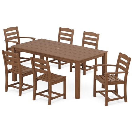 La Casa Cafe' 7-Piece Parsons Dining Set