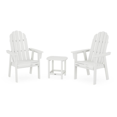 3-Piece Adirondack Chair Set