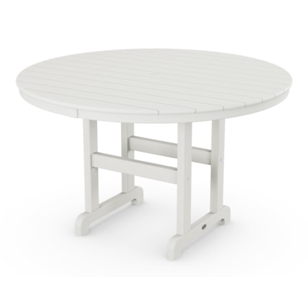 48" Round Farmhouse Dining Table