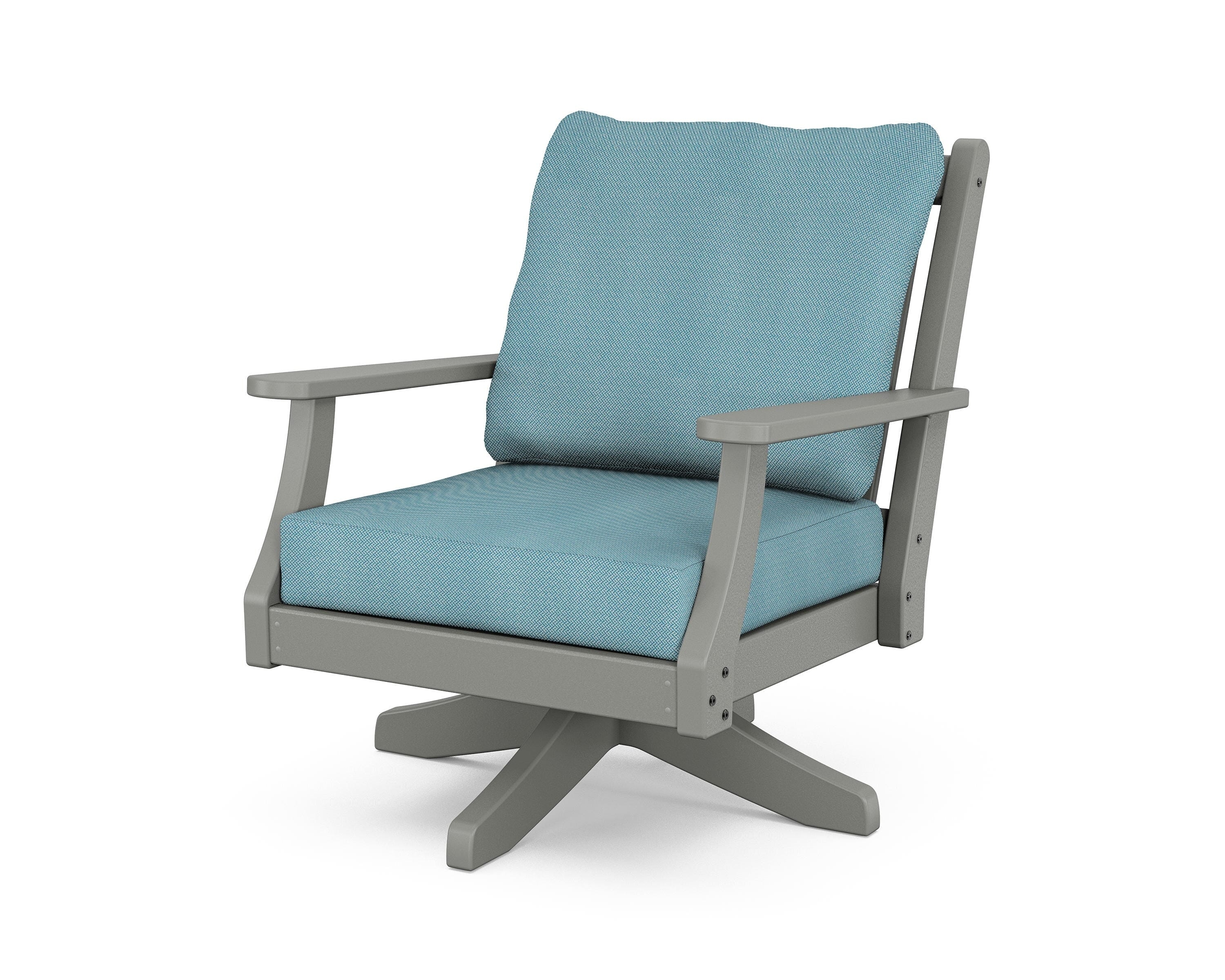 Polywood Wovendale CL4731SV-GY159679 Wovendale Deep Seating Swivel ...