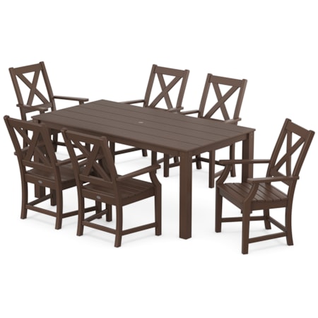 Braxton Arm Chair 7-Piece Parsons Dining Set
