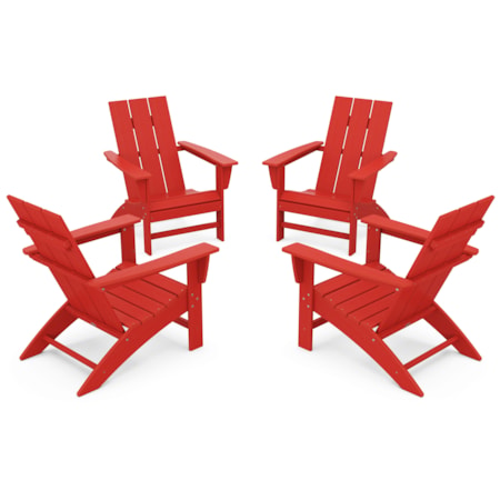 4-Piece Adirondack Chair Conversation Set