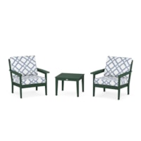 Green / Trellis Sky Blue