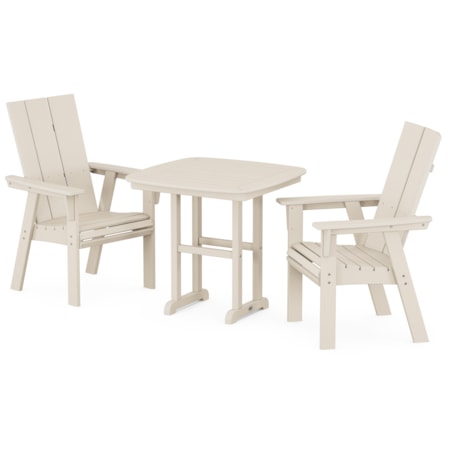 Modern Adirondack 3-Piece Dining Set