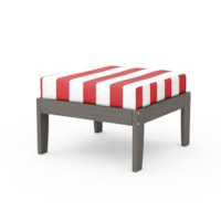Driftwood / Cabana Stripe Crimson