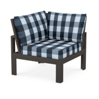 Vintage Coffee / Buffalo Plaid Marine Indigo