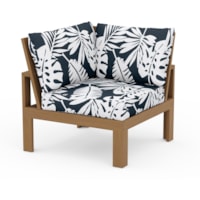 Natural / Leaf Marine Indigo