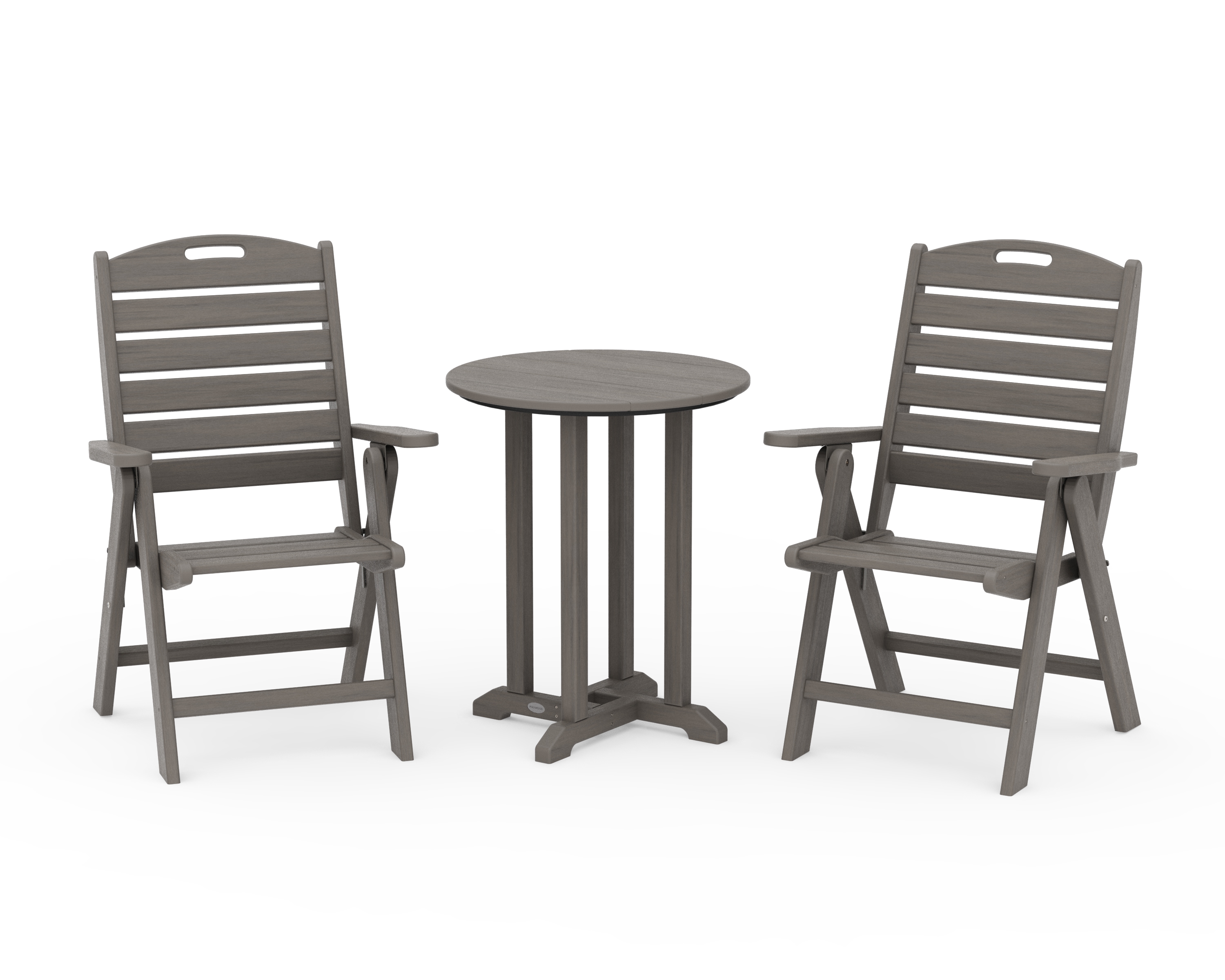 3-Piece Round Bistro Dining Set