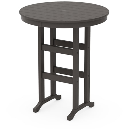 36" Round Farmhouse Bar Table