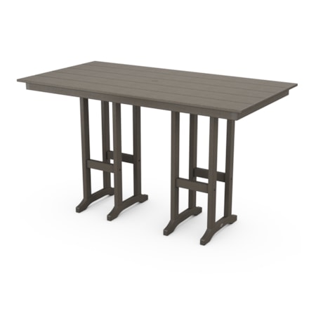 Farmhouse 37" X 72" Bar Table