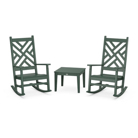 Chippendale 3-Piece Rocking Chair Set