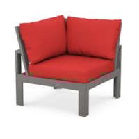 Slate Grey / Crimson Linen