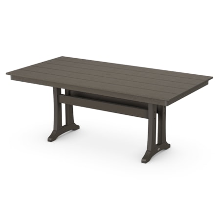 Trestle 37" x 72" Dining Table