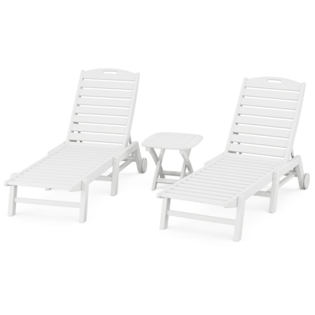 Nautical 3-Piece Chaise Set