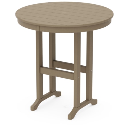36" Round Farmhouse Counter Table
