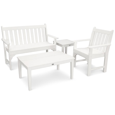 4-Piece Bench Seating Set