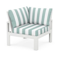 White / Cabana Stripe Glacier Spa