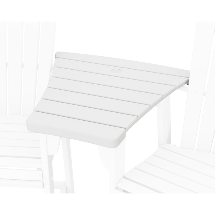Adjoining Table Polywood Tables TTD60AWH 600 Series Angled Adirondack Dining Connecting ...