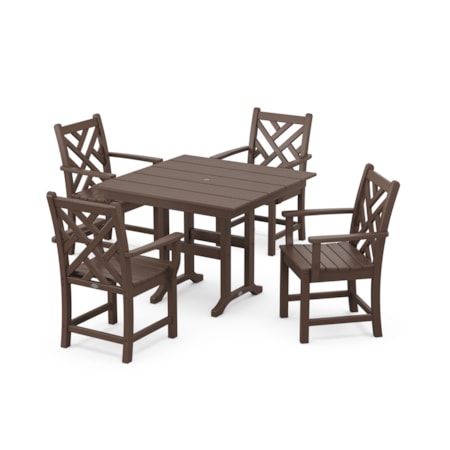 Chippendale 5-Piece Farmhouse Dining Set