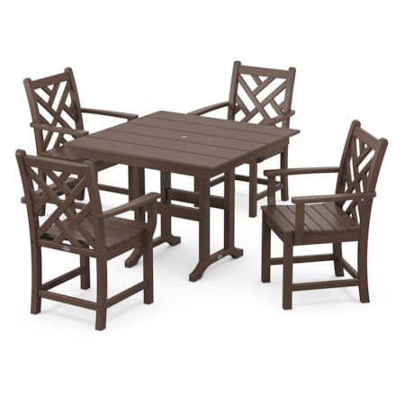Chippendale 5-Piece Farmhouse Dining Set