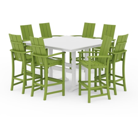 Adirondack 9-Piece Trestle Bar Set