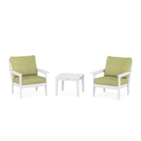 White / Chartreuse Boucle