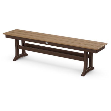 Farmhouse Trestle 65" Bench