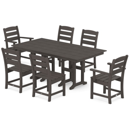 Lakeside 7-Piece Farmhouse Dining Set
