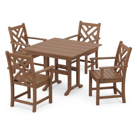 Chippendale 5-Piece Farmhouse Dining Set