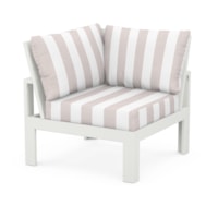 Vintage White / Cabana Stripe Dune Burlap