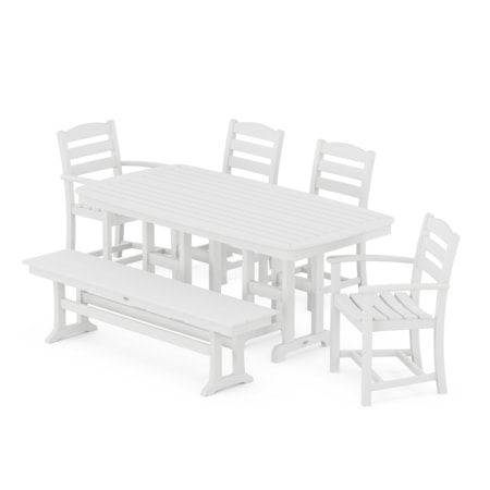 La Casa Café 6-Piece Dining Set With Bench