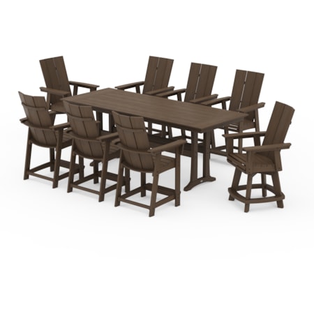 Adirondack Swivel 9-Piece Counter Set