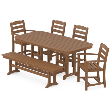 La Casa Café 6-Piece Dining Set With Bench